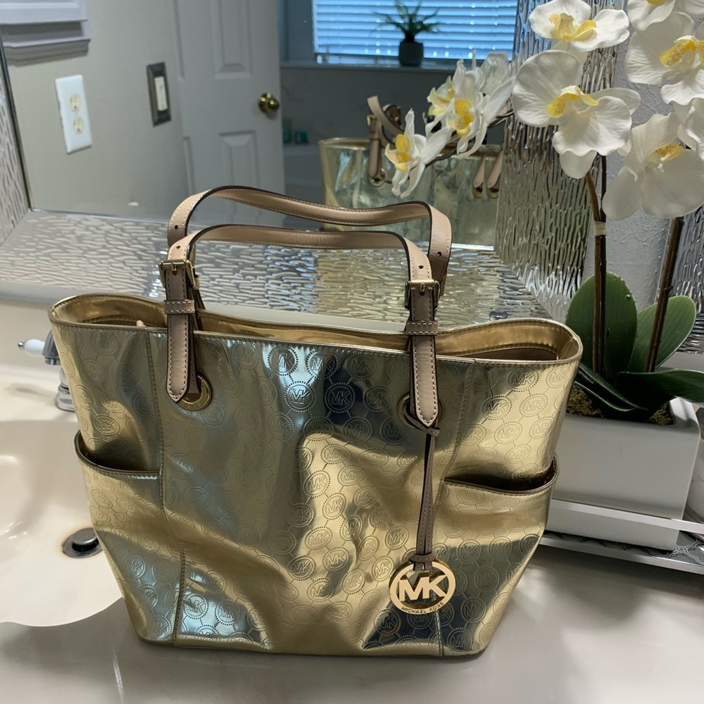 Michael Kors Gold Handbag